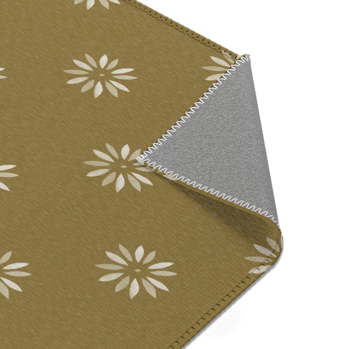 Cream on light greenish/ Gold Area Rugs