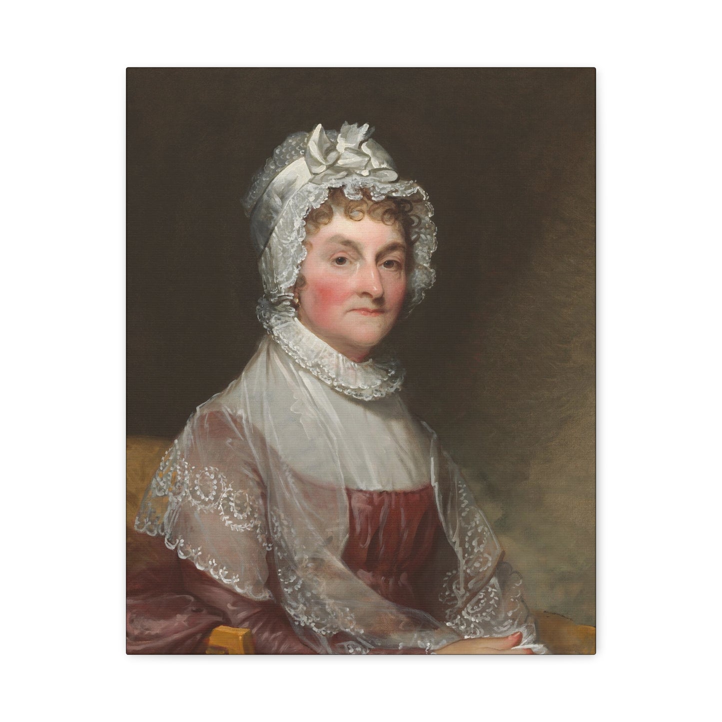 Abigail Adams wife of President John Adams Canvas Wall Art - Elegant Vintage Portrait of a Lady