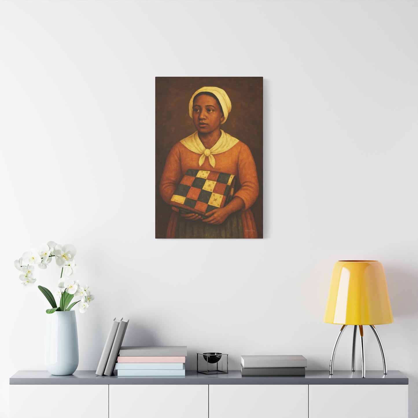 Artistic Stretched Canvas Print, Wall Art, Home Decor, Gift for Art Lovers, Bohemian Vibe, Ideal for Any Occasion