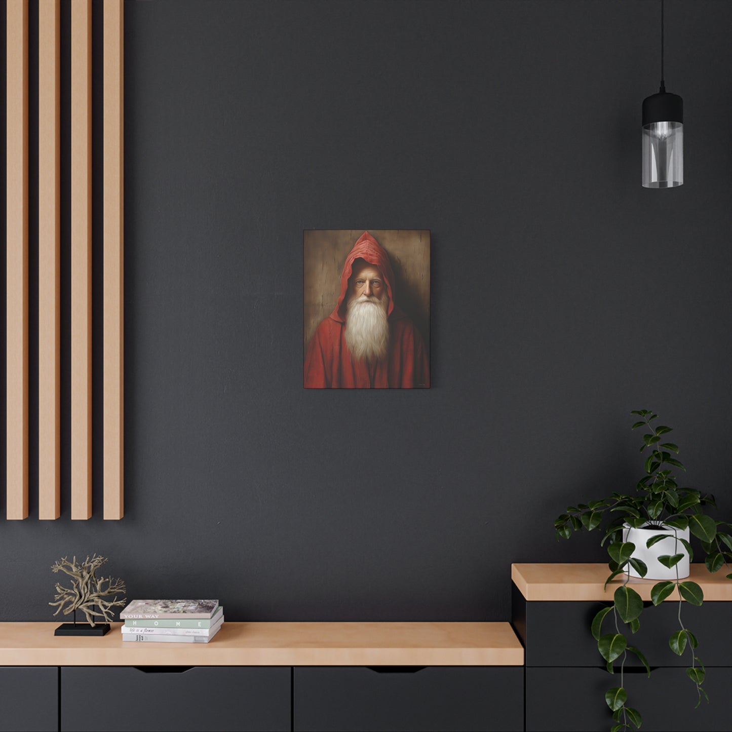 Mysterious Santa Matte Canvas, Stretched, 1.25"