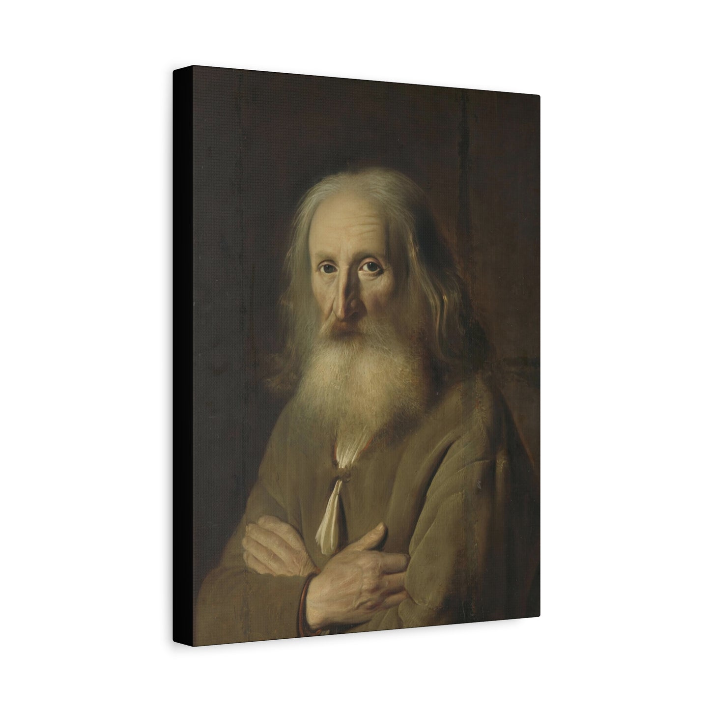 Old Farmer Portrait Matte Canvas, Stretched, 1.25"