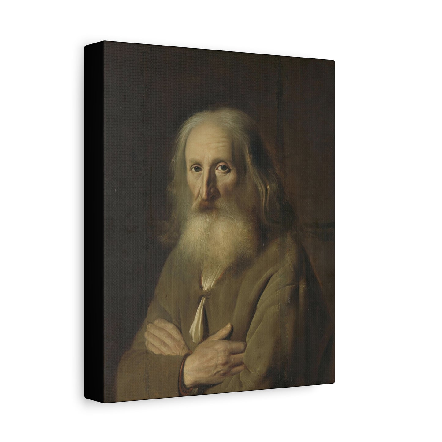 Old Farmer Portrait Matte Canvas, Stretched, 1.25"