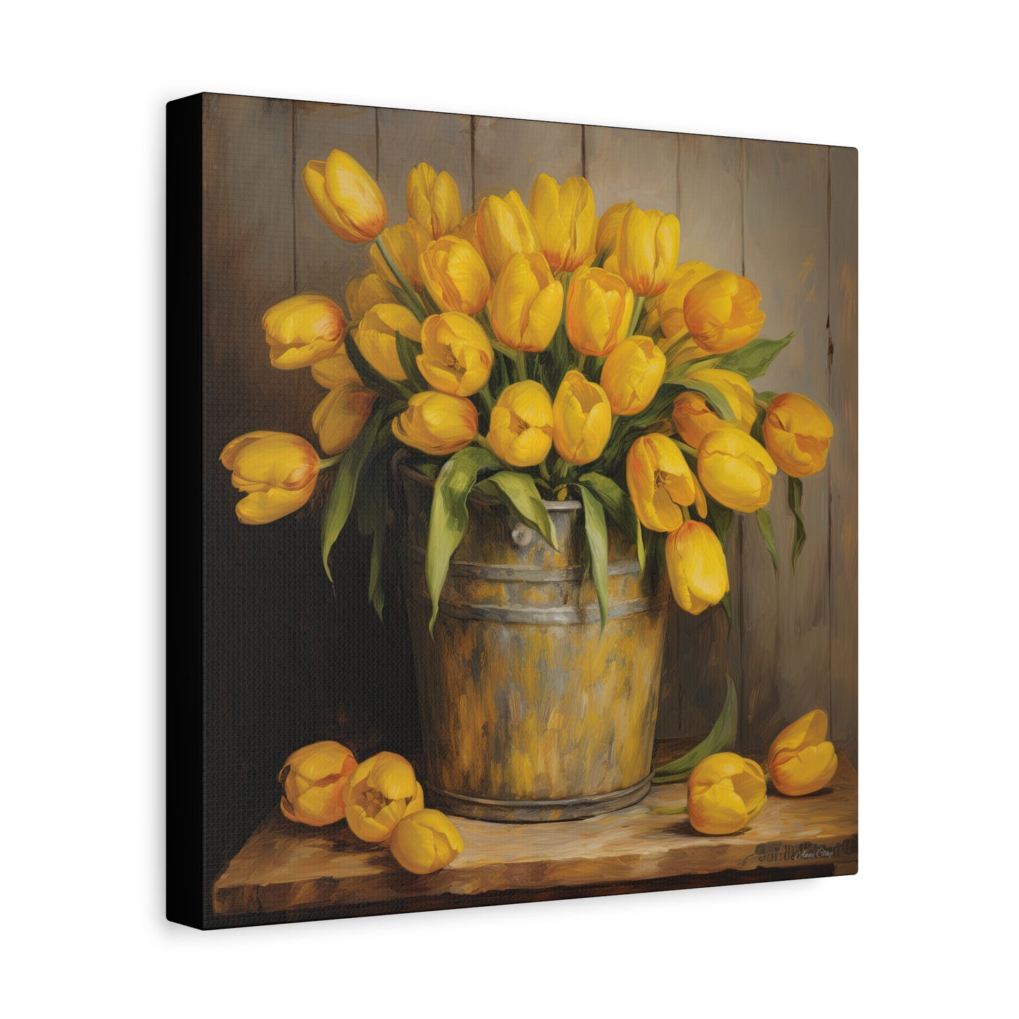 Something Yellow Matte Canvas, Stretched, 1.25"