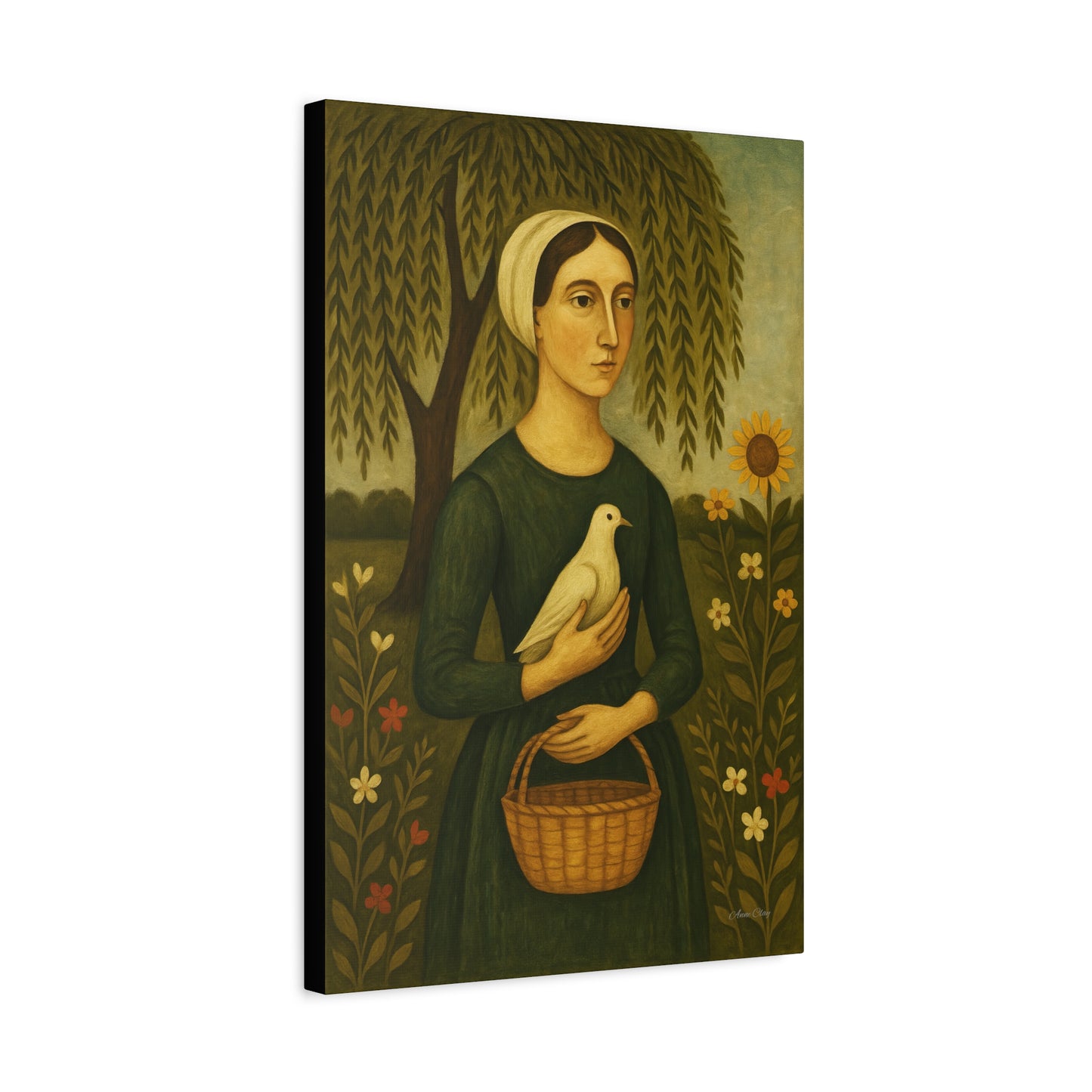 Artistic Wall Canvas, Home Decor, Nature Art, Gift for Her, Vintage Style, Living Room Artwork