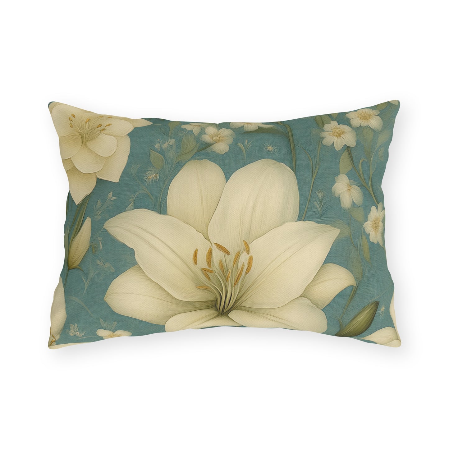 Serene Floral Outdoor Pillows - Garden Decor, Patio Cushion, Spring Vibes, Home Accents, Nature Inspired