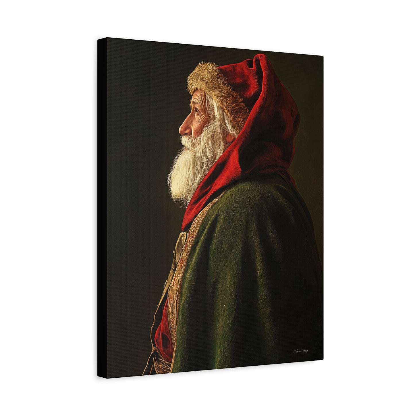 Spiritual Santa Matte Canvas, Stretched, 1.25"