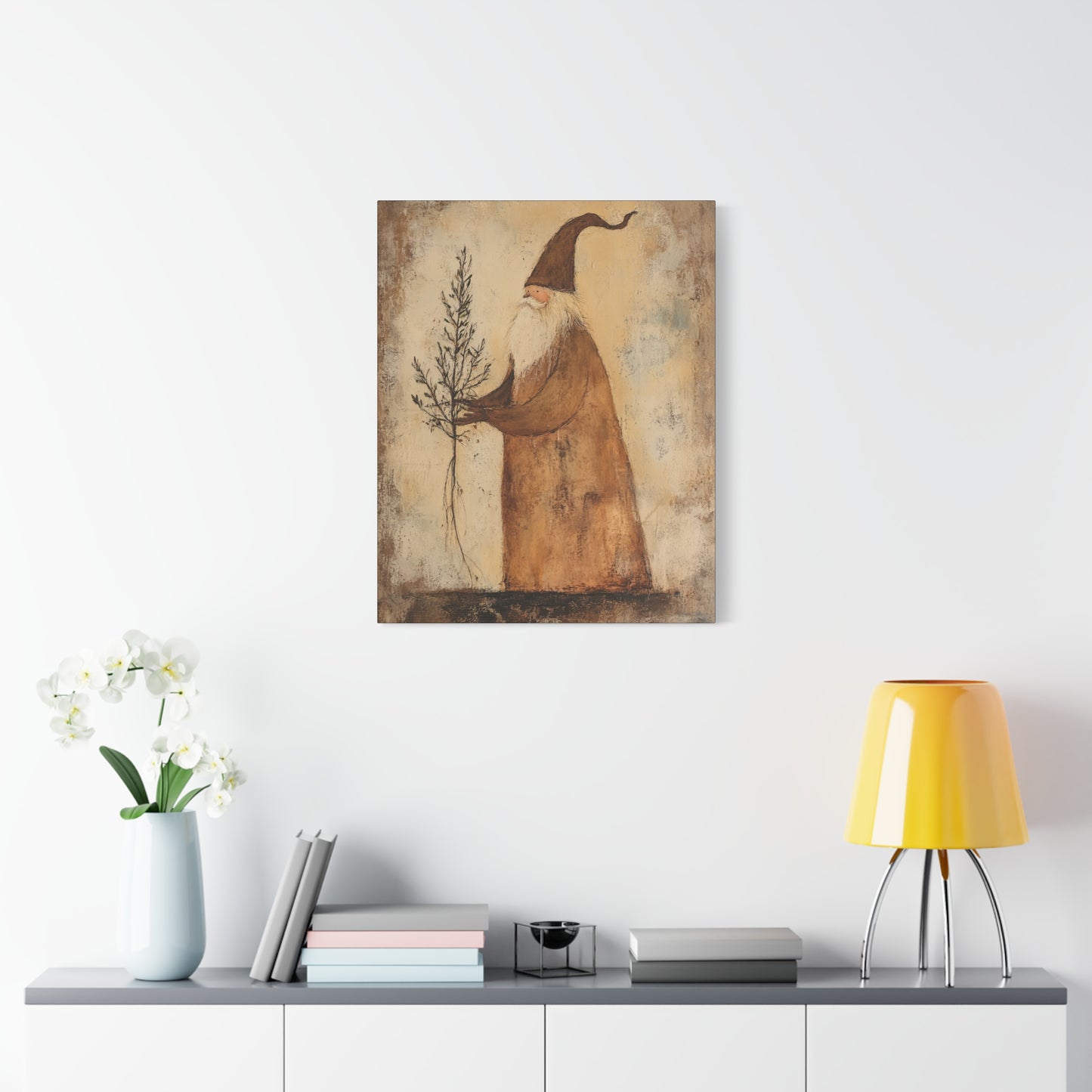 Grungy Earth Santa Matte Canvas, Stretched, 1.25"