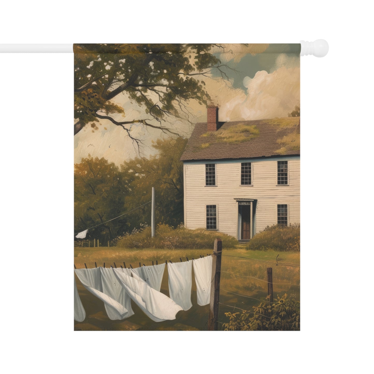 Country Clothesline Garden & House Banner