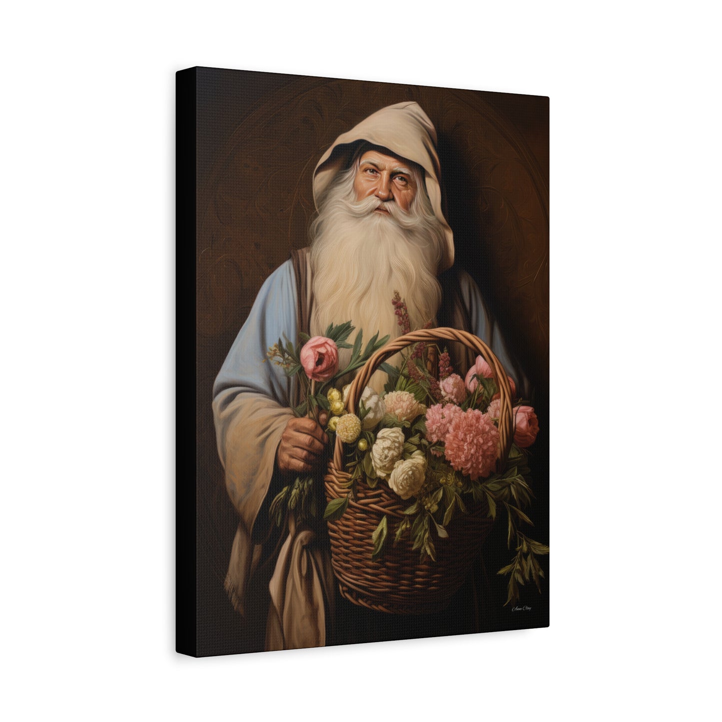 Gardener Santa Matte Canvas, Stretched, 1.25"
