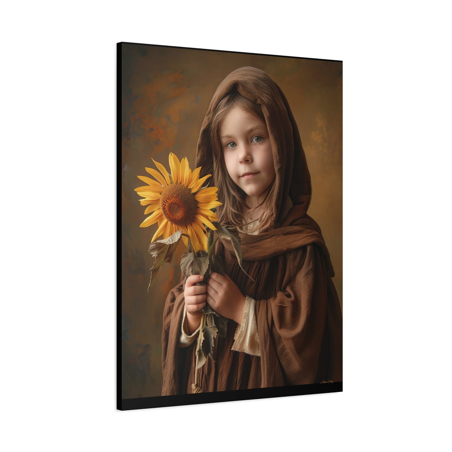 Sandy Sunflower Matte Canvas, Stretched, 1.25"