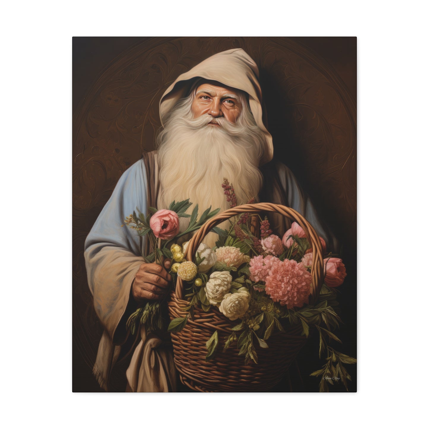 Gardener Santa Matte Canvas, Stretched, 1.25"