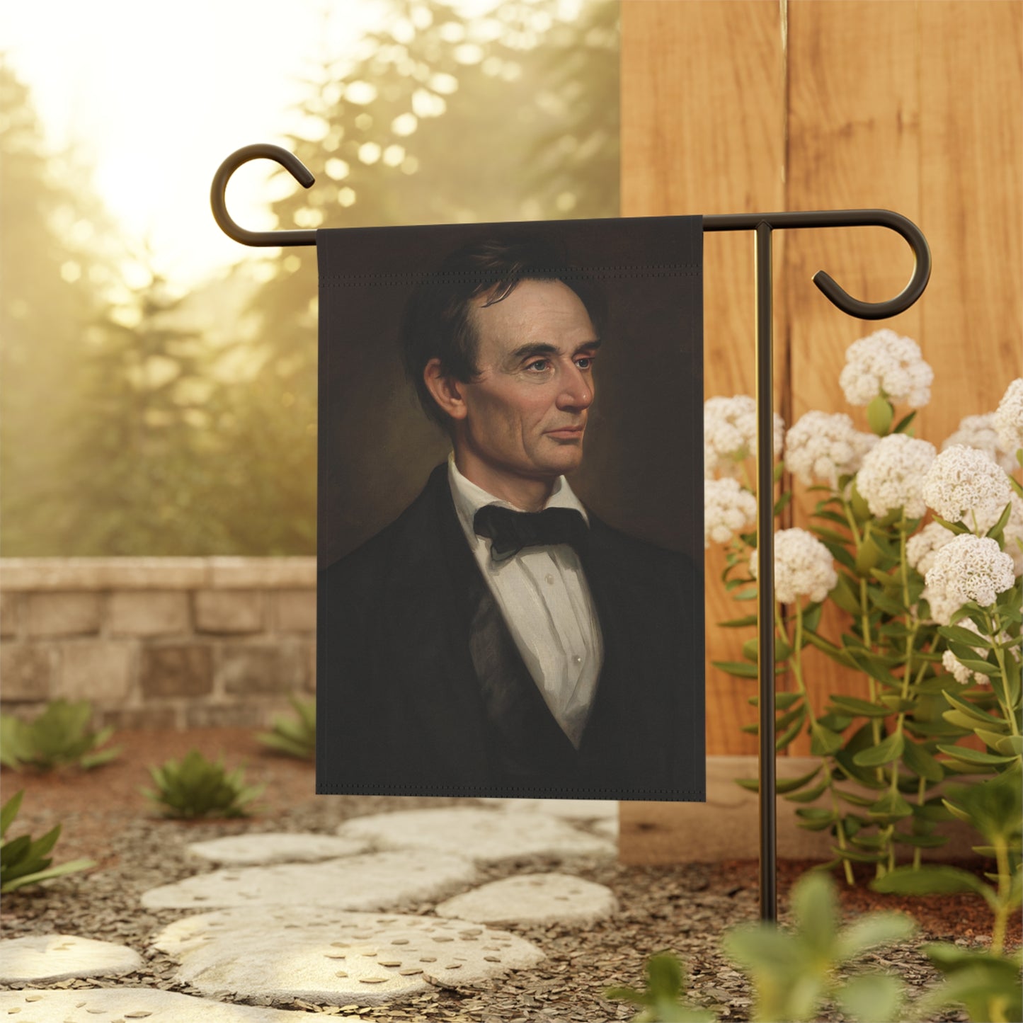 Abraham Lincoln Garden & House Banner