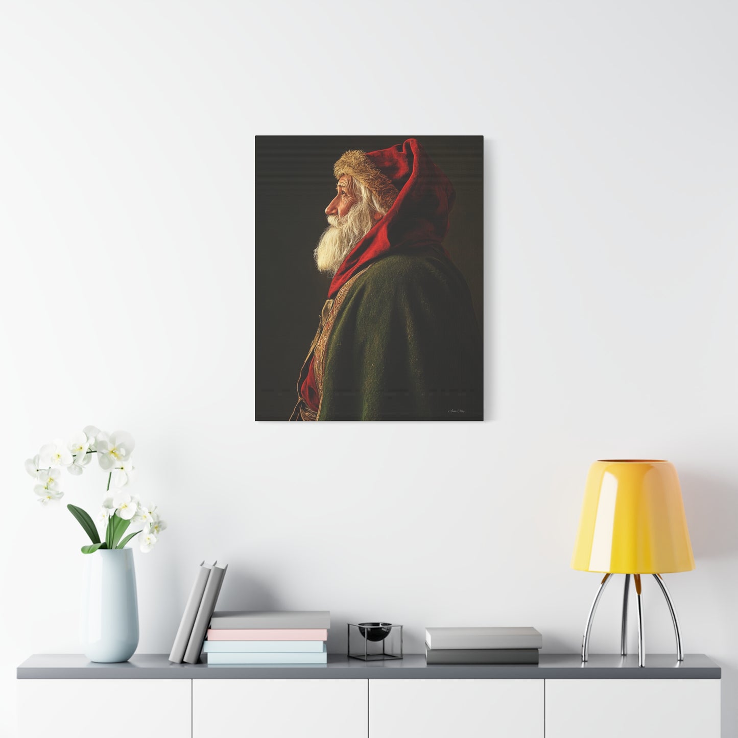 Spiritual Santa Matte Canvas, Stretched, 1.25"