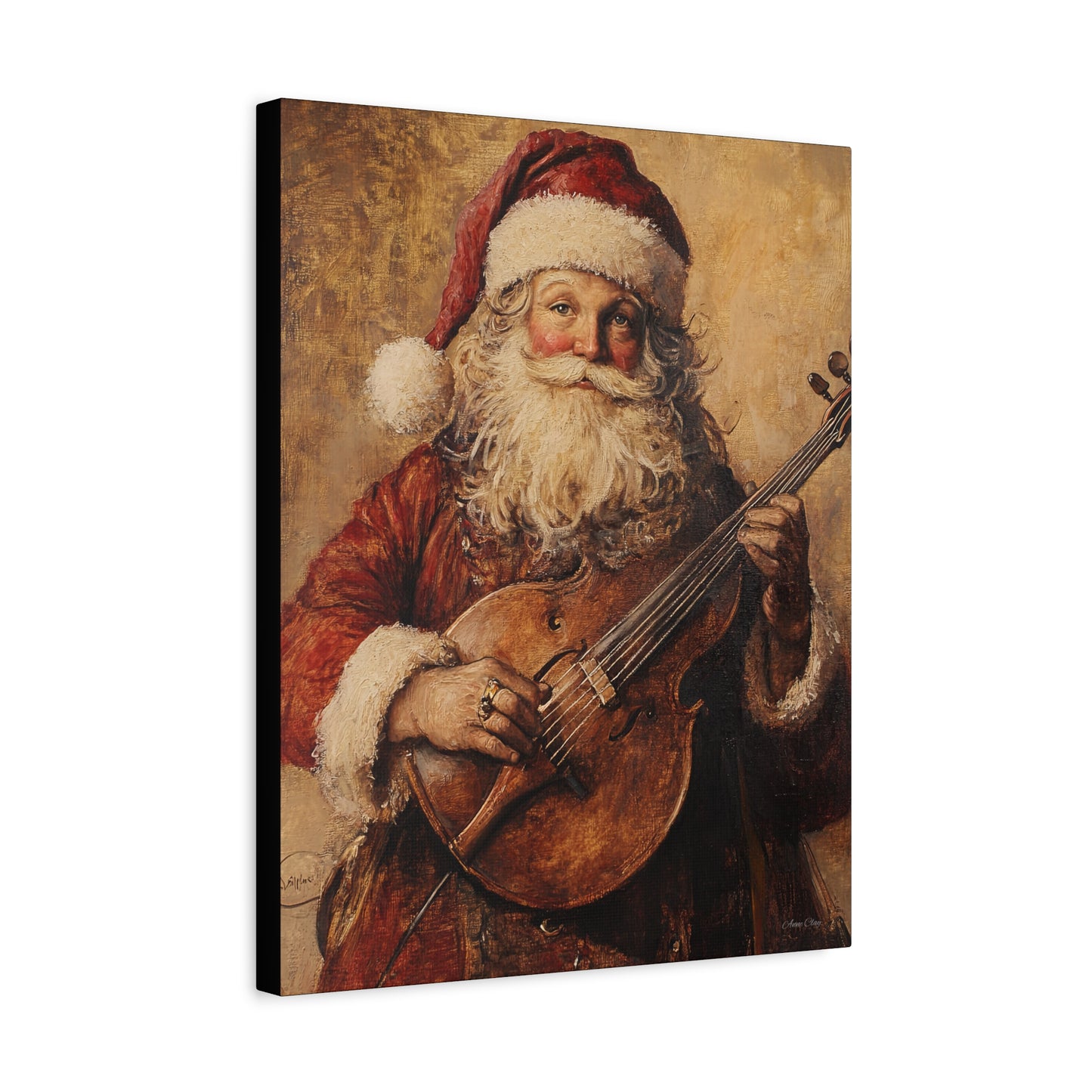 Nashville Santa Matte Canvas, Stretched, 1.25"