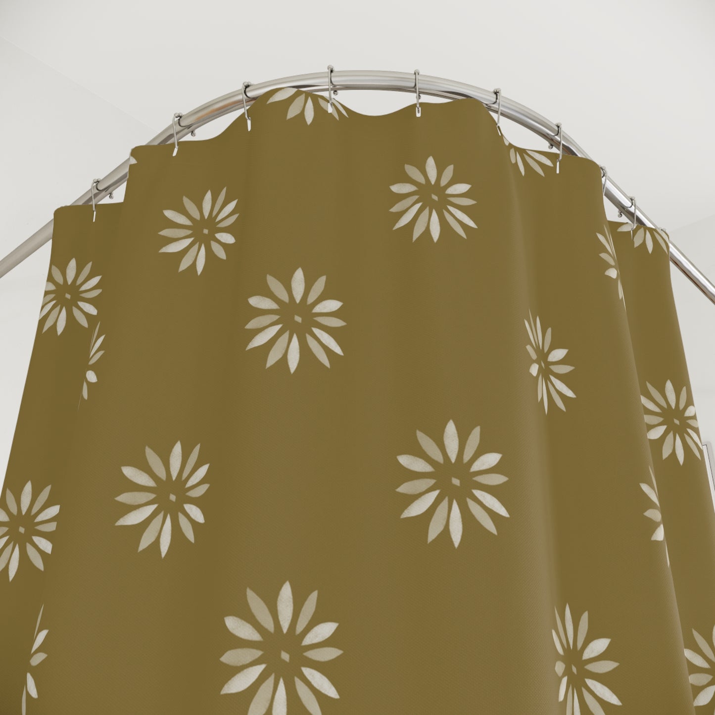 Boho Floral Shower Curtain – Elegant Home Decor for Bathrooms
