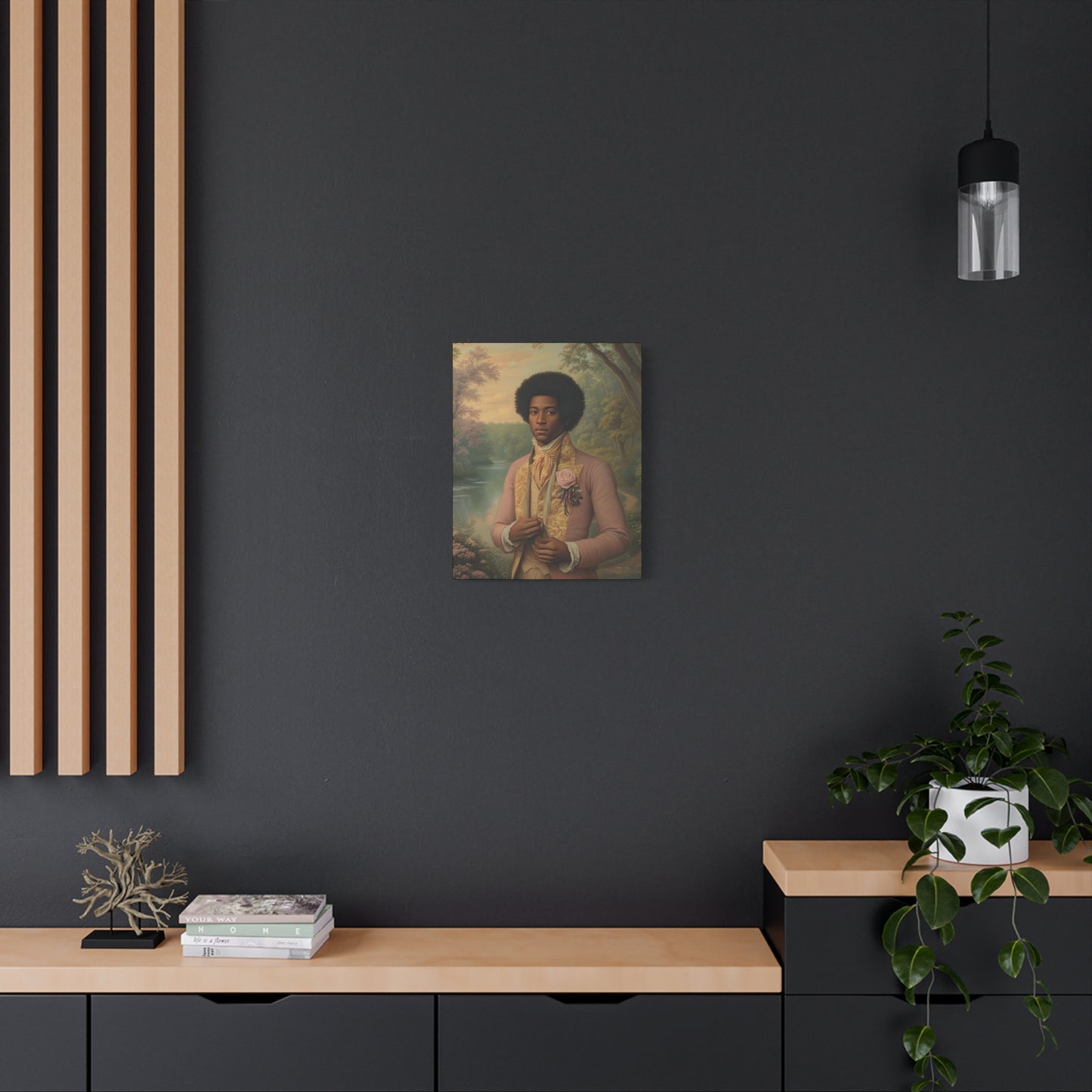 Elegant Portrait Canvas Art, Vintage Wall Decor, Home Aesthetic, Gift for Art Lovers, Framed Canvas, Romantic Home Decor, Historical Artwork