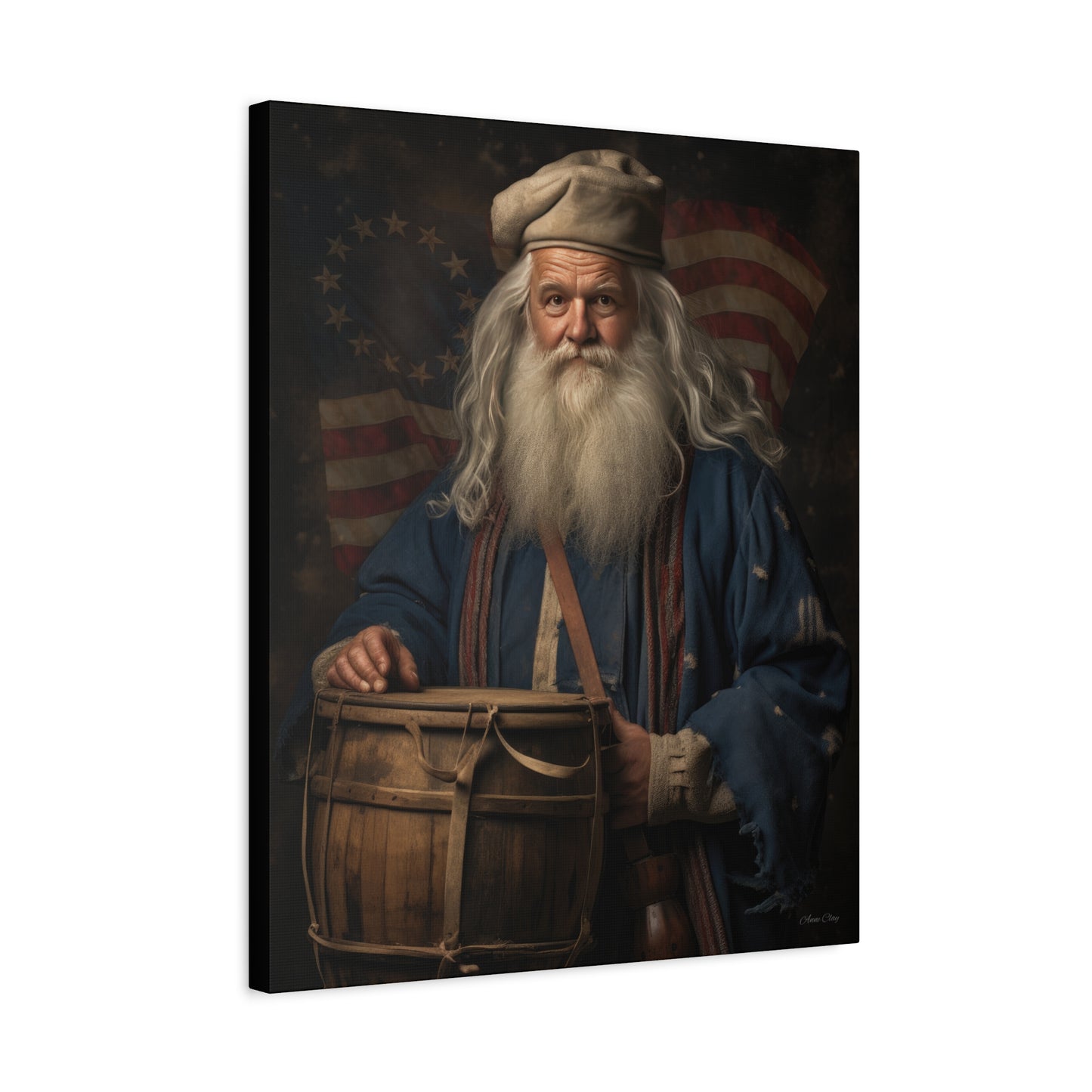 Americana Santa Matte Canvas, Stretched, 1.25"