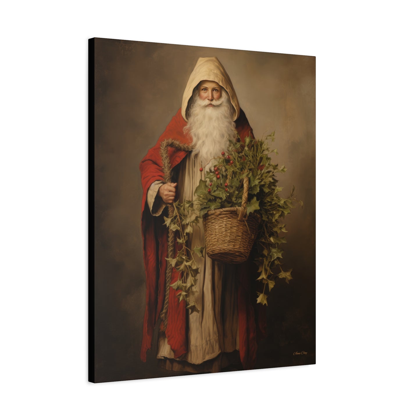 Sharing Santa Matte Canvas, Stretched, 1.25"