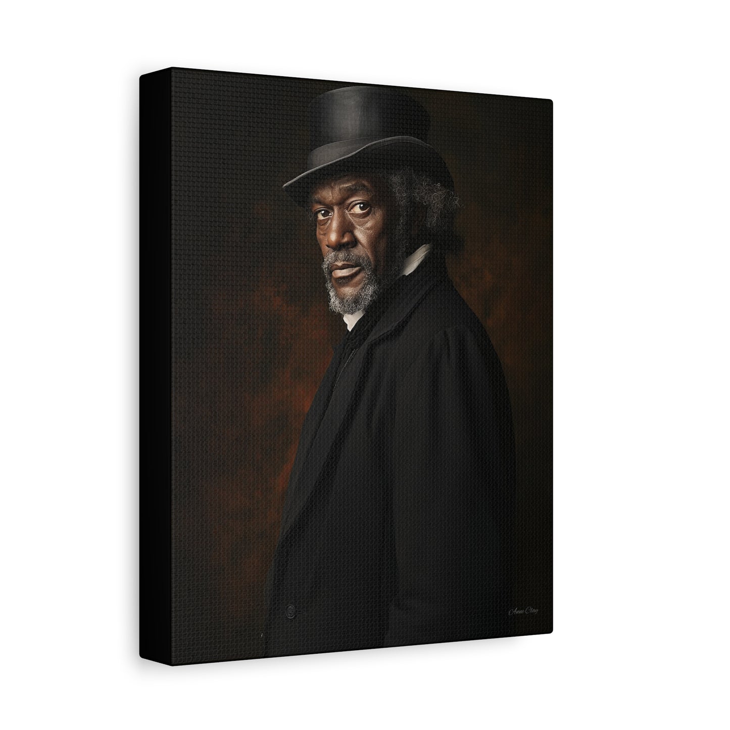 Frederick Elegant Stretched Canvas Art - Iconic Portrait on Matte Finish