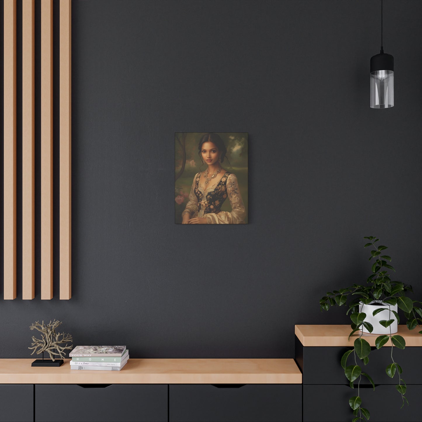 Elegant Floral Canvas Art Print, Wall Décor, Home Decoration, Gift for Her, Feminine Artwork, Vintage Inspired