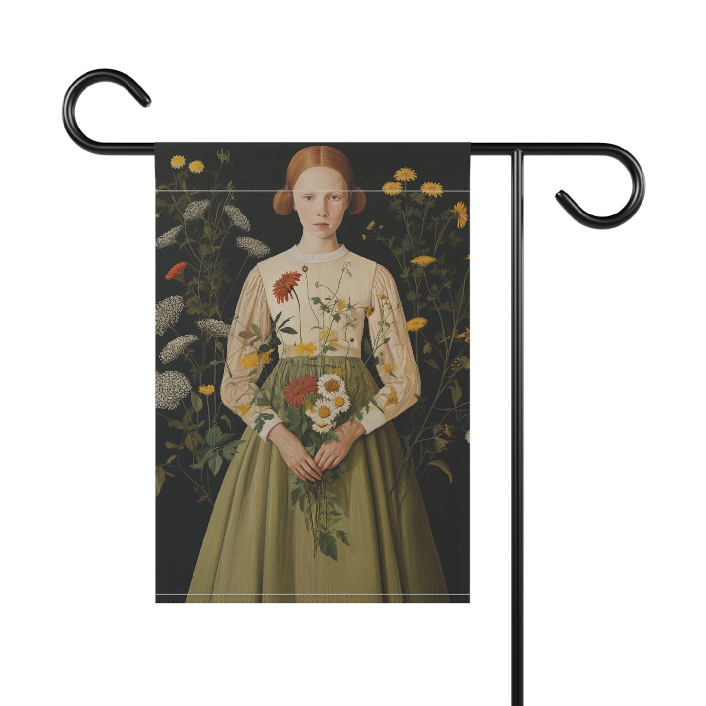 Primitive Girl Garden & House Banner