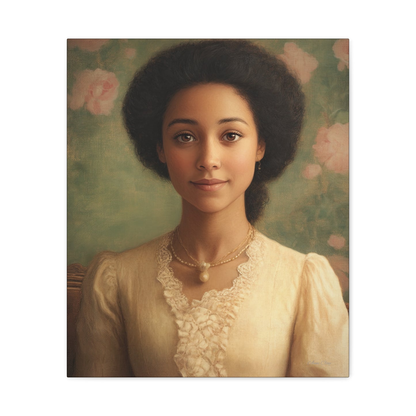 Elegant Portrait Canvas Print, Wall Art, Vintage Home Decor, Art for Living Room, Gallery Wall Decoration, Gift for Art Lovers