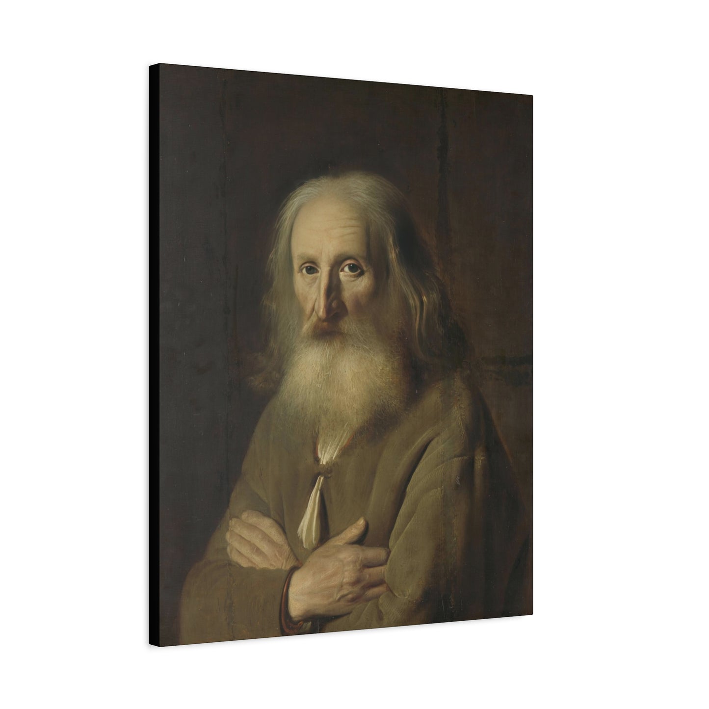 Old Farmer Portrait Matte Canvas, Stretched, 1.25"