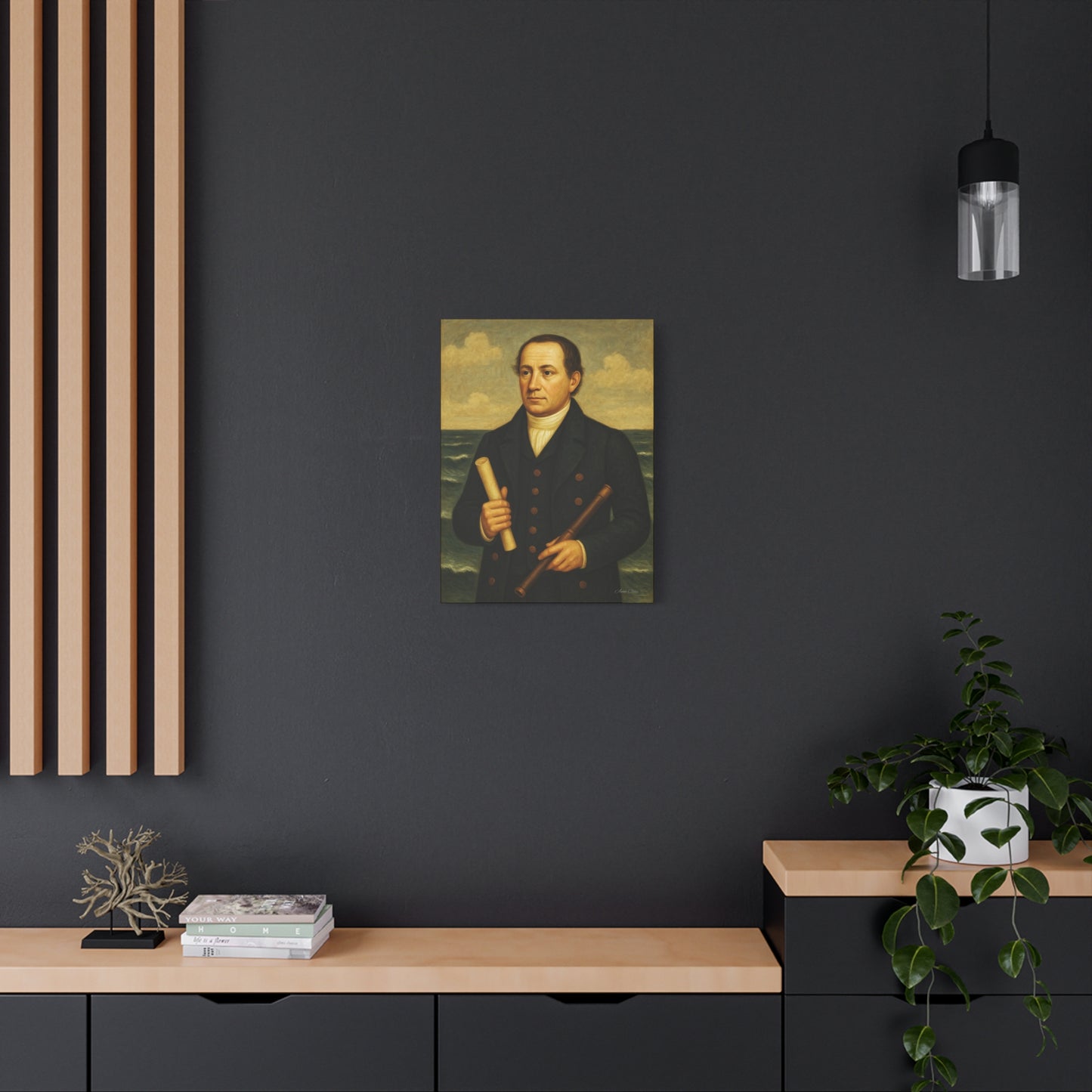 Nautical Portrait Canvas Art Print, Wall Art, Historic Decor, Maritime Home Decor, Gift for Nautical Lovers