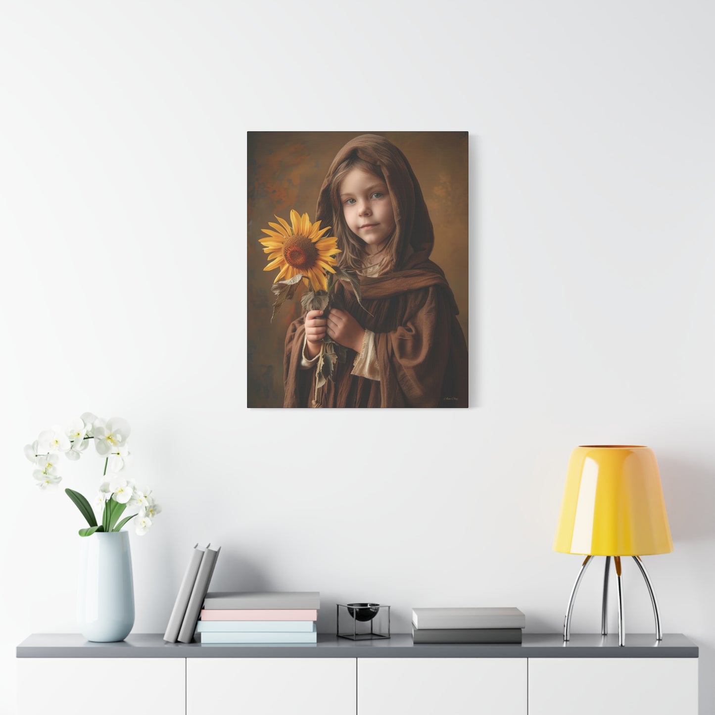 Sandy Sunflower Matte Canvas, Stretched, 1.25"