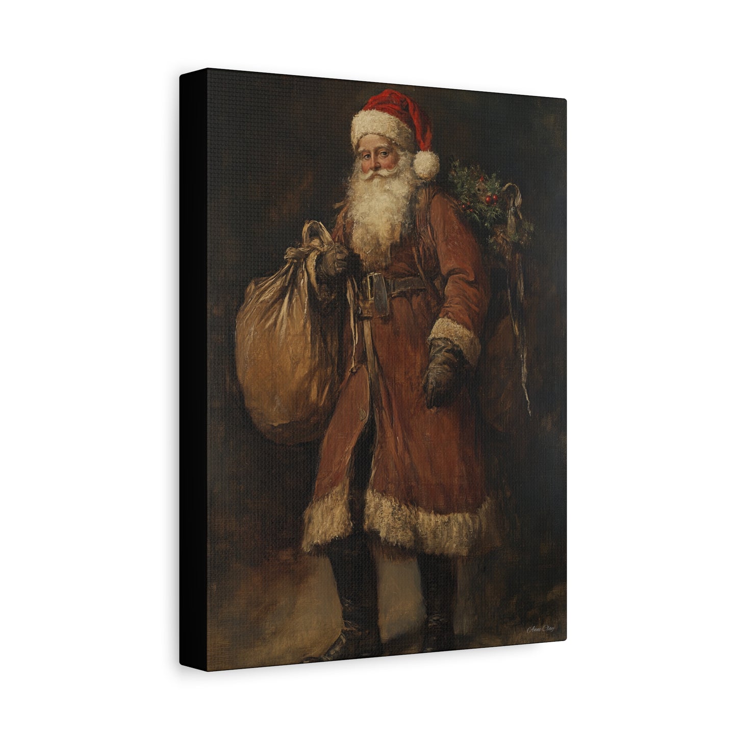 WS Journey Santa Matte Canvas, Stretched, 1.25"