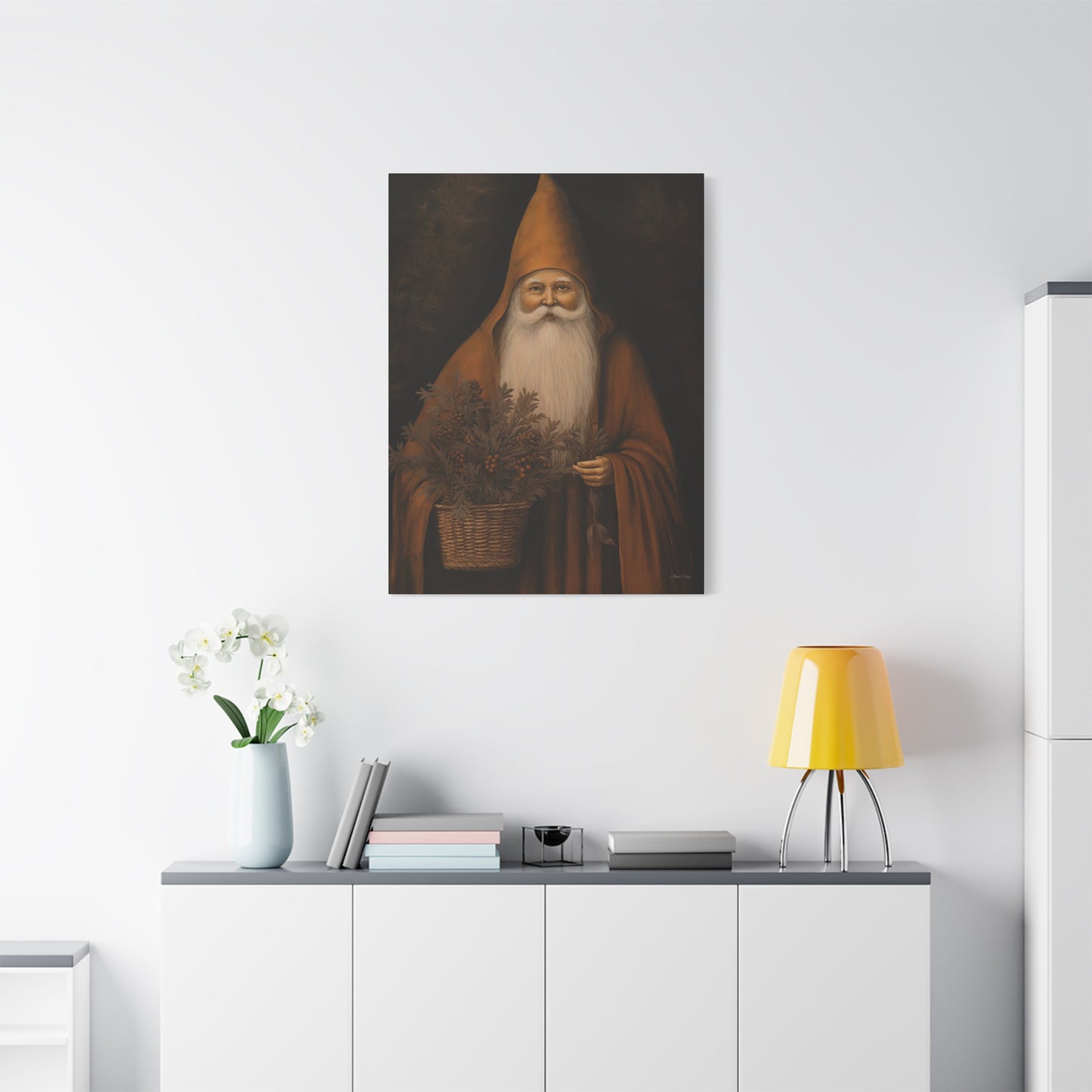 Perfect Prim Santa Matte Canvas, Stretched, 1.25"