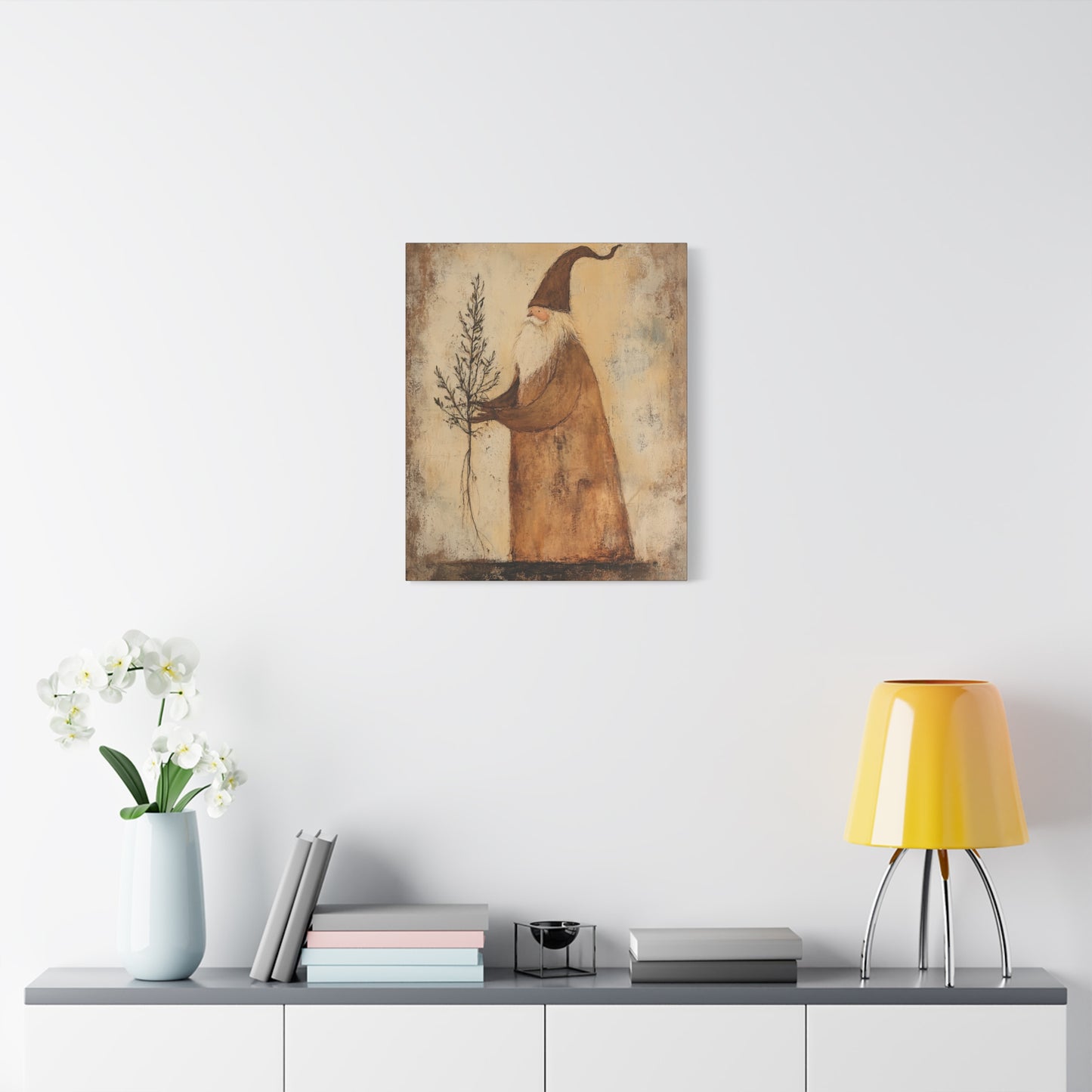 Grungy Earth Santa Matte Canvas, Stretched, 1.25"
