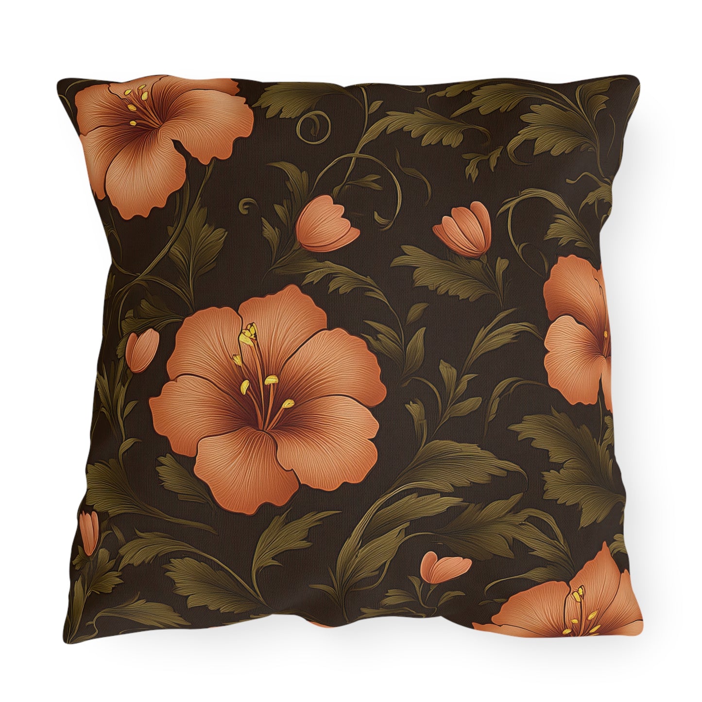 Floral Outdoor Pillow | Tropical Decor, Patio Cushion, Garden Pillow, Hibiscus Throw Pillows, Summer Home Decor