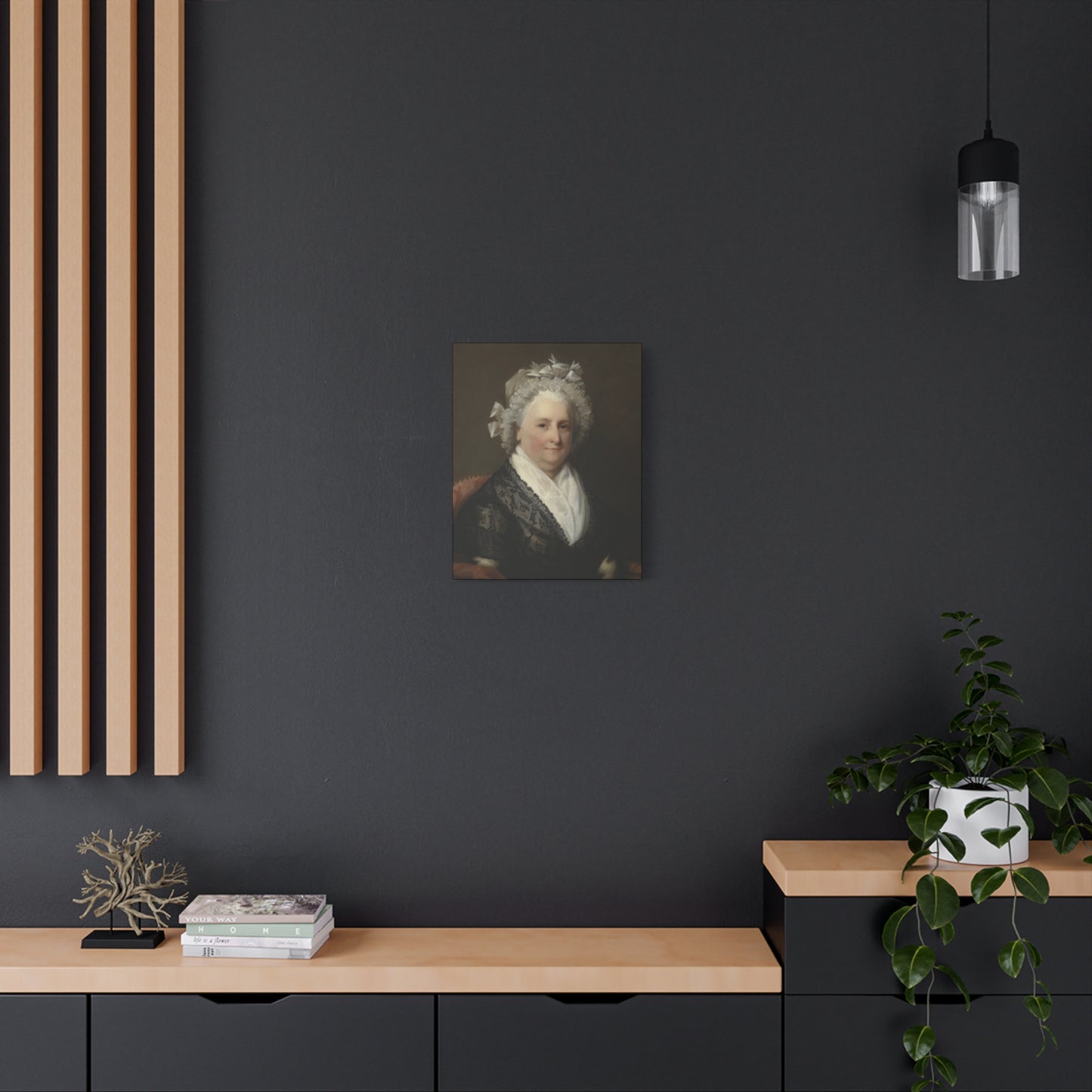 Martha Washington by Gilbert Stuart Classic Portrait Canvas Print - Elegant Home Décor Artwork