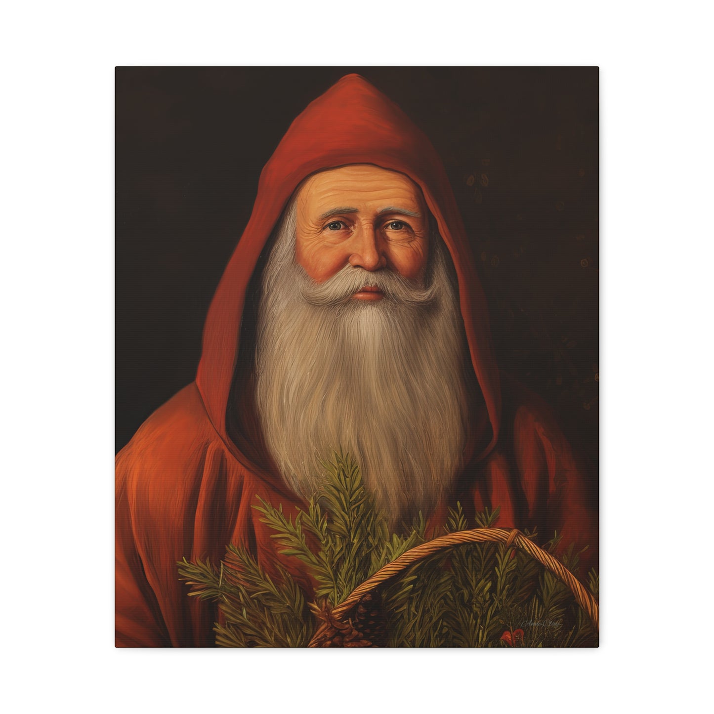 Sweet Red Santa Matte Canvas, Stretched, 1.25"
