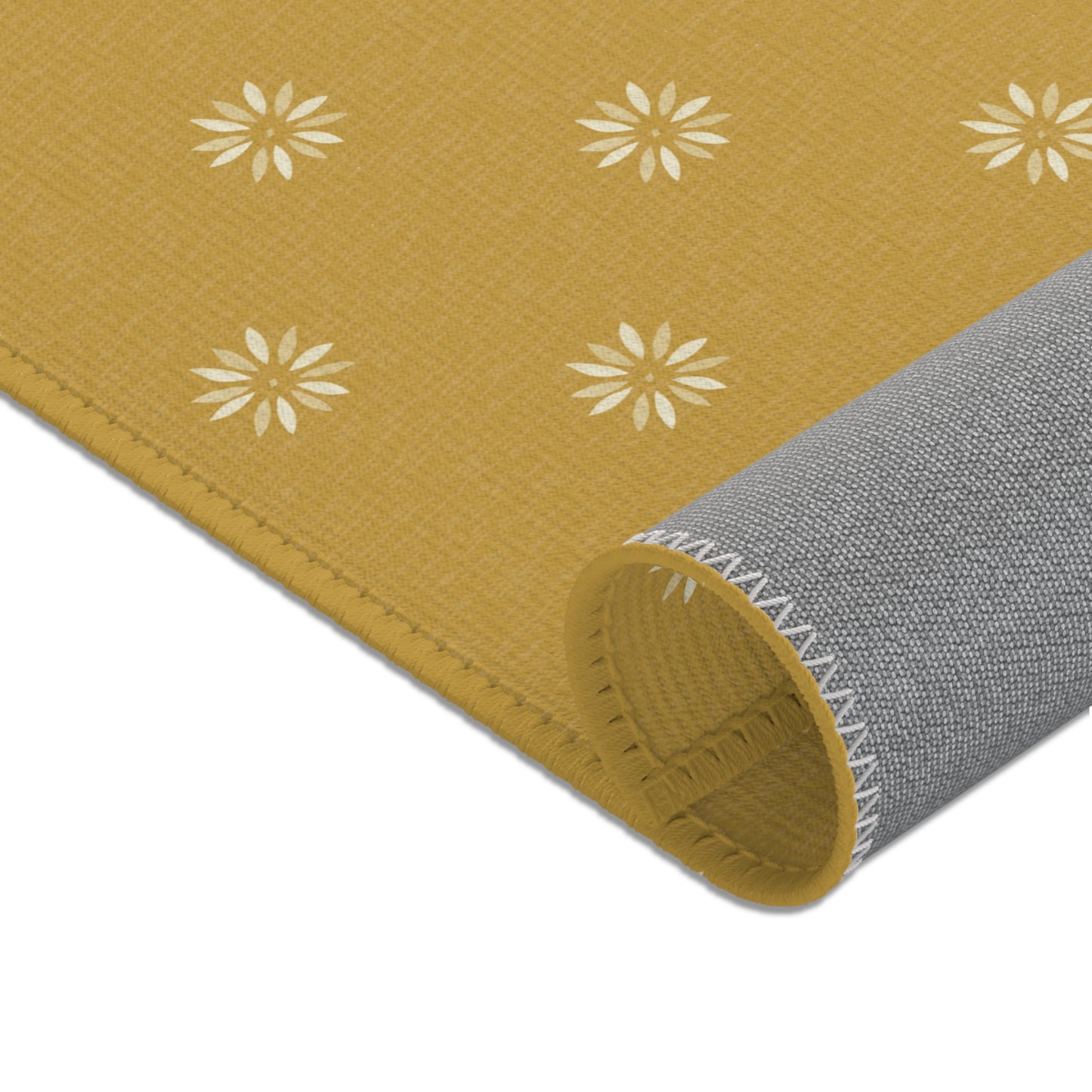 Sunny Floral Area Rug, Bohemian Home Decor, Living Room Accent, Handmade Design, Spring Vibes, Perfect for Gifts