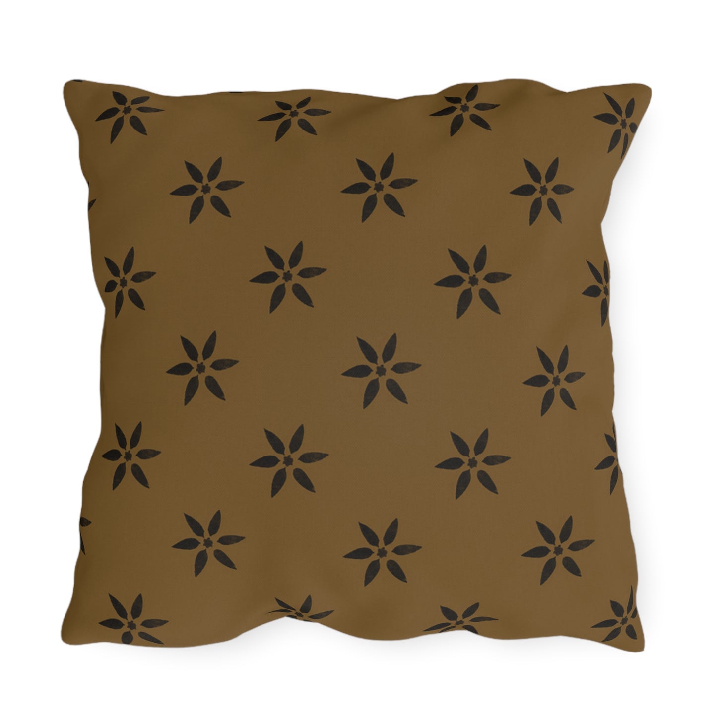 Black Petl on Deep Gold Outdoor Pillows