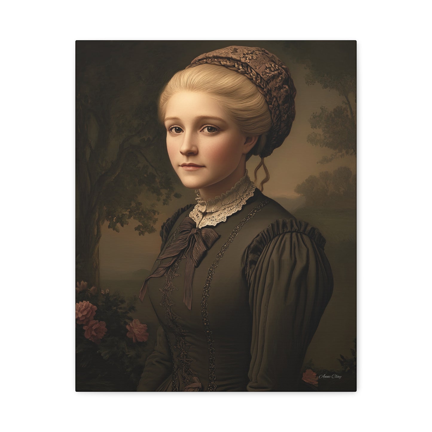 Elegant Vintage Portrait Canvas Wall Art, Home Decor, Gift for Art Lovers, Classic Style, Gallery Wall