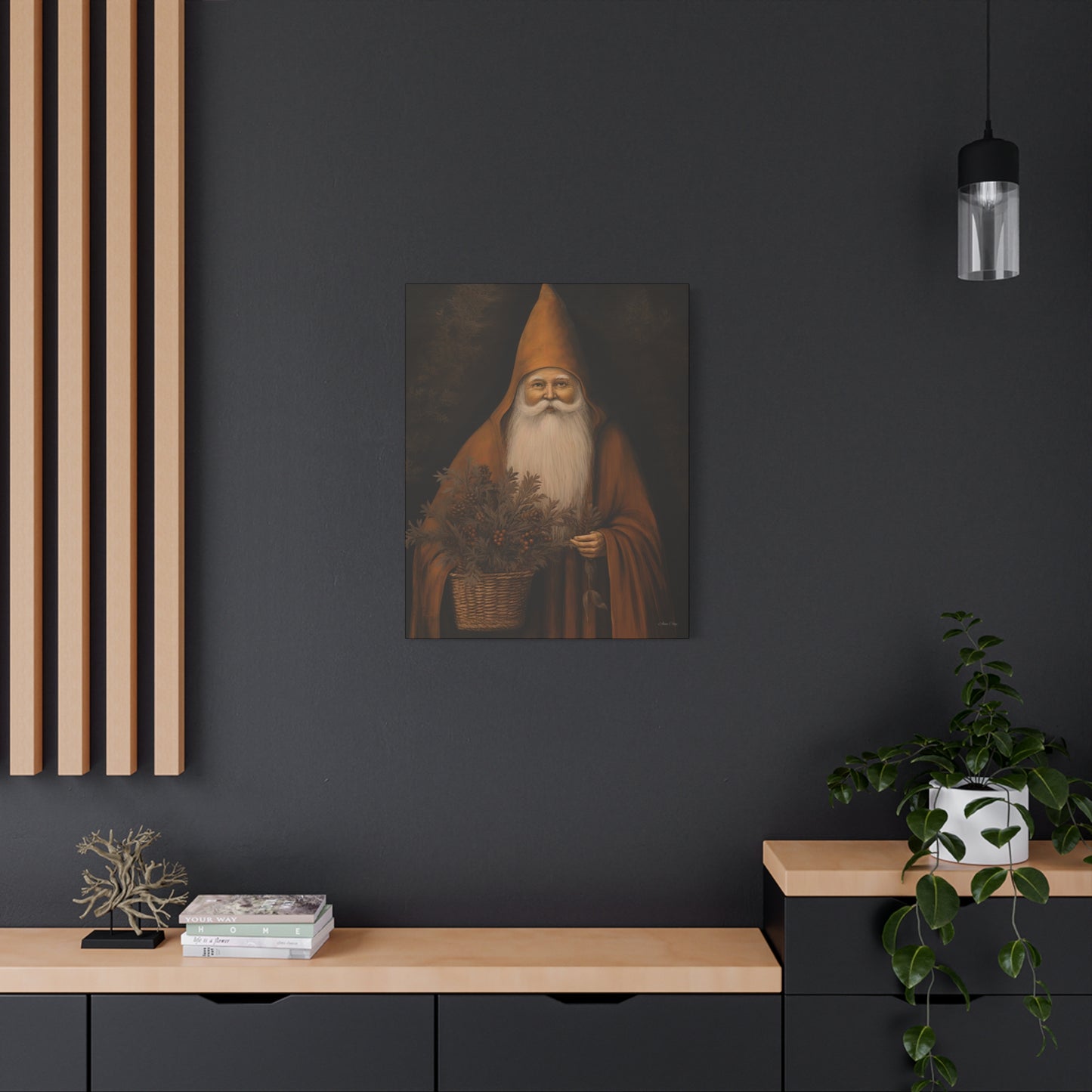 Perfect Prim Santa Matte Canvas, Stretched, 1.25"