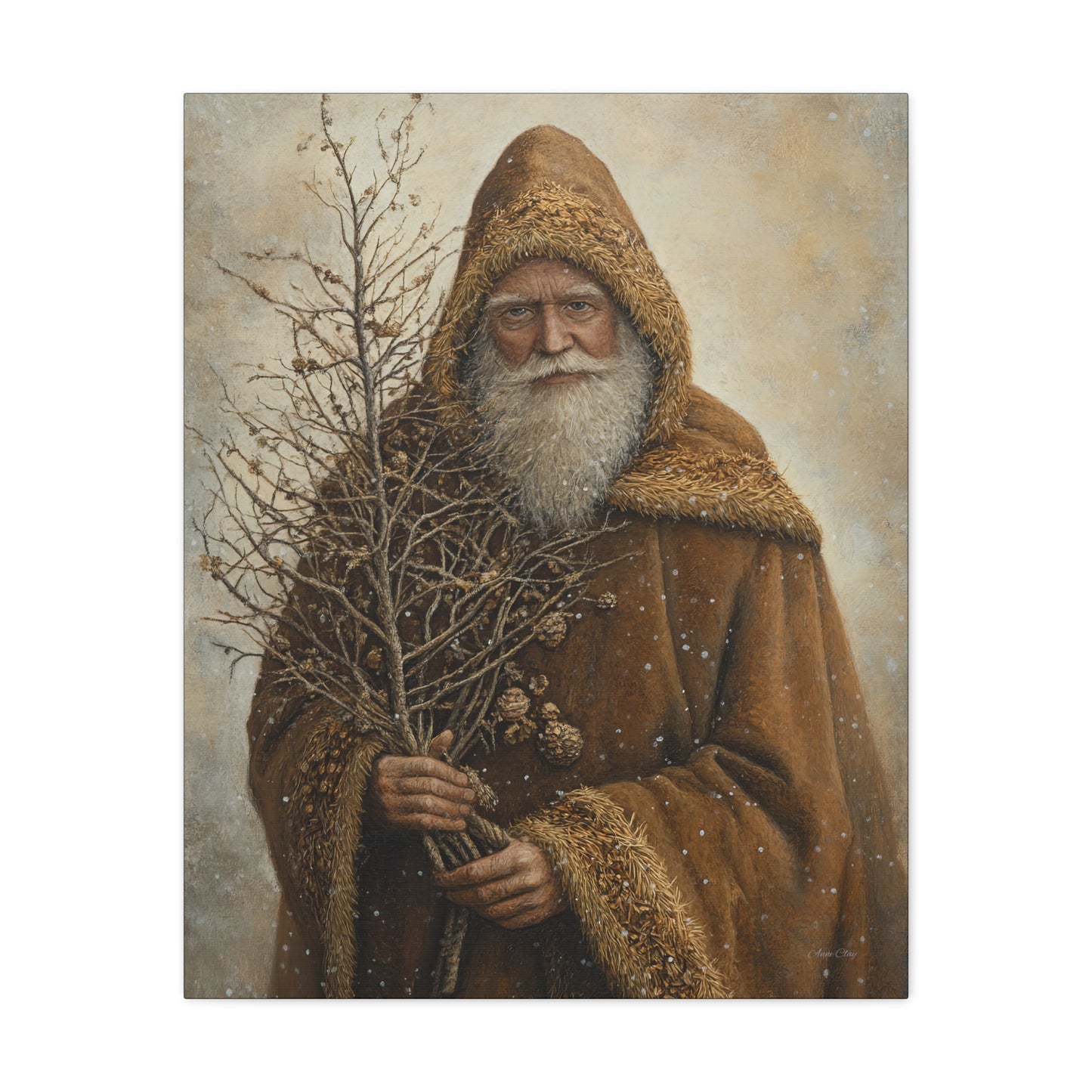 Natural Santa Matte Canvas, Stretched, 1.25"