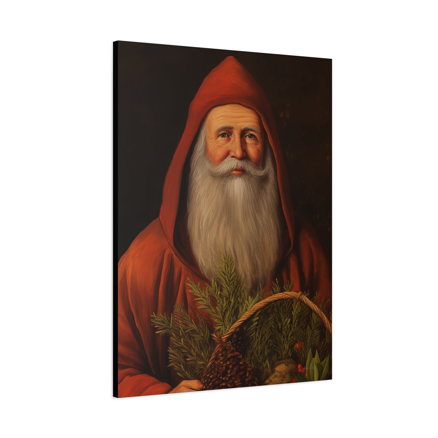 Sweet Red Santa Matte Canvas, Stretched, 1.25"