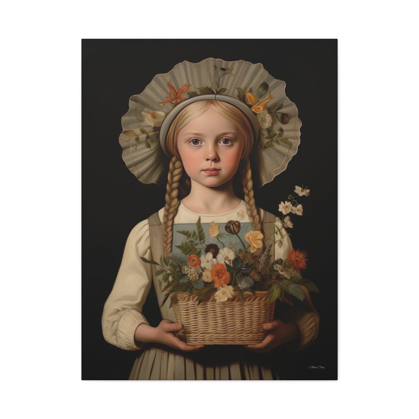 Flower Girl Matte Canvas, Stretched, 1.25"