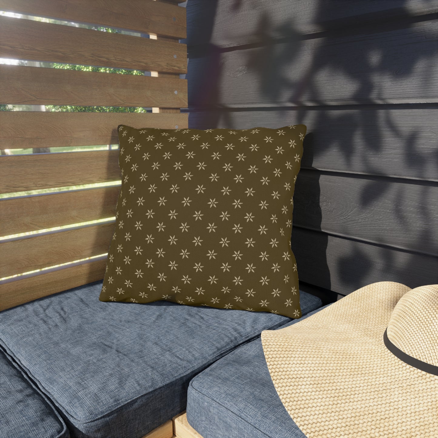 Cozy Outdoor Pillows with Floral Pattern - Perfect for Patios & Picnics