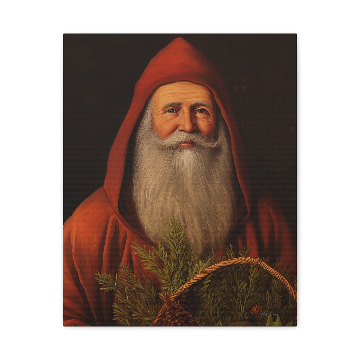 Sweet Red Santa Matte Canvas, Stretched, 1.25"
