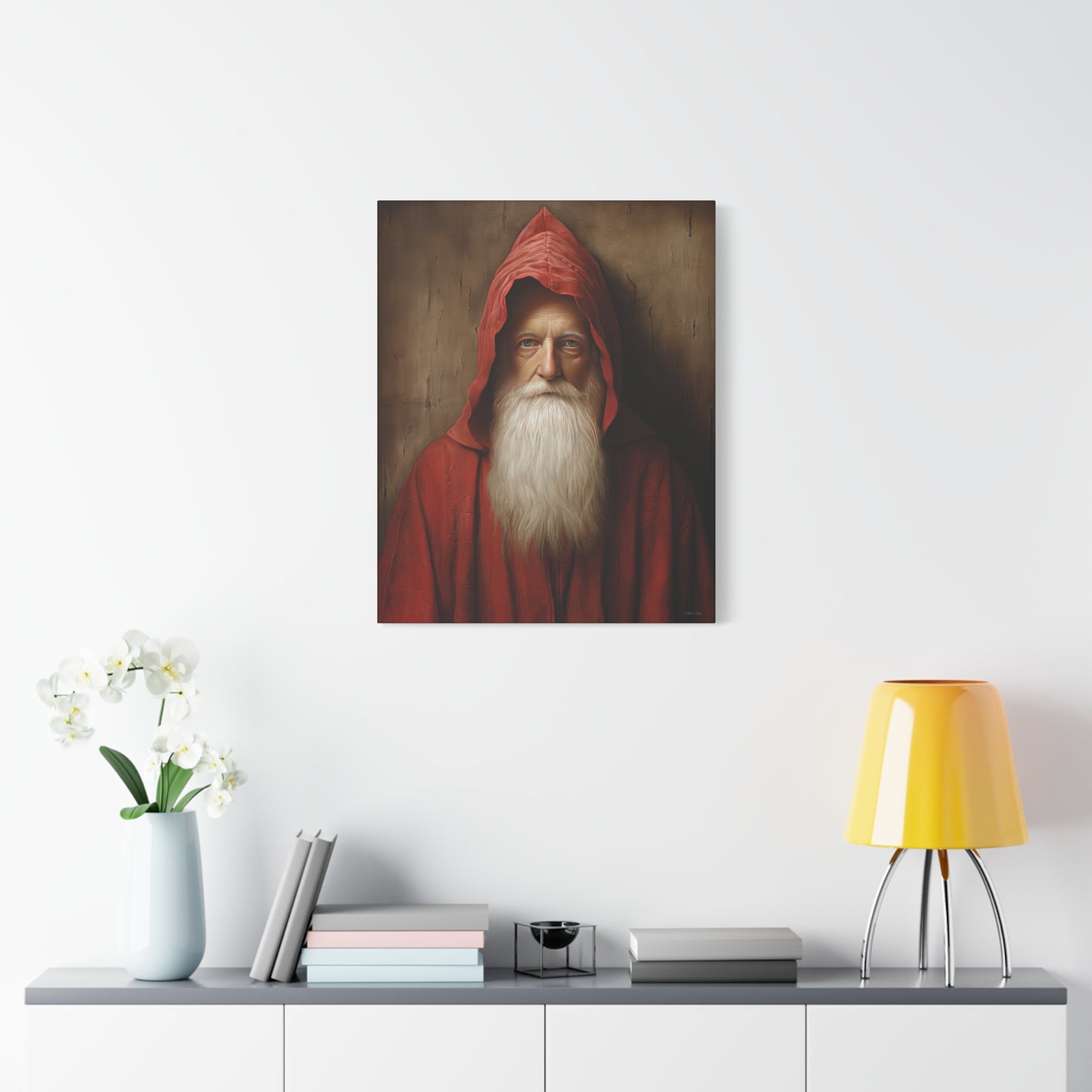 Mysterious Santa Matte Canvas, Stretched, 1.25"