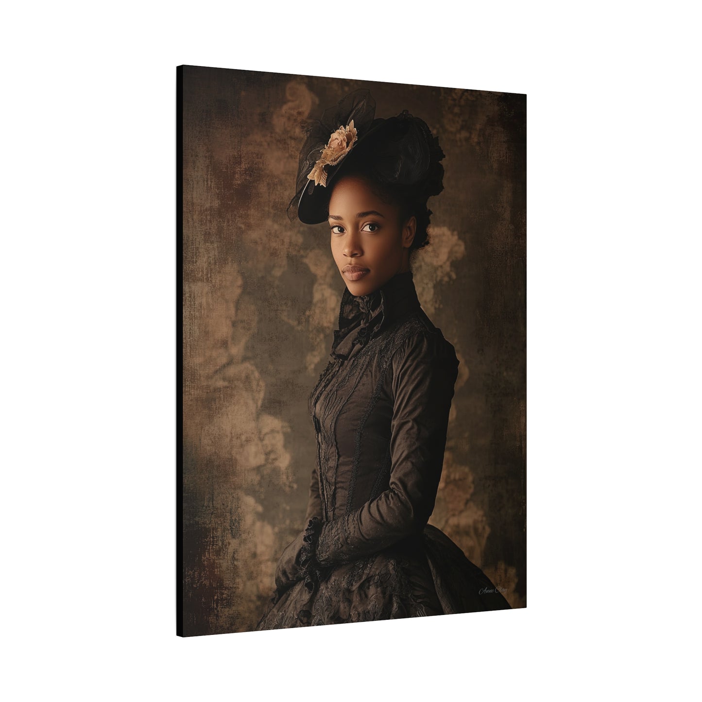 Virtue Elegant Vintage Canvas Art Print - Timeless Portrait Decor