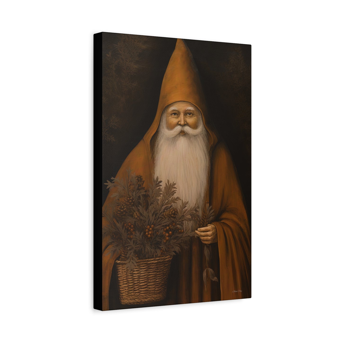 WS Perfect Santa Matte Canvas, Stretched, 1.25"