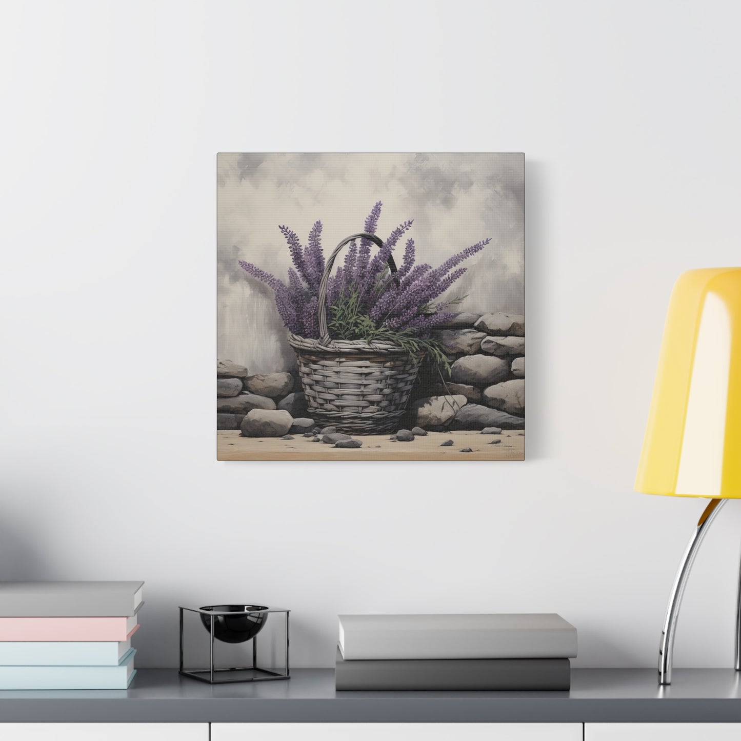 Lavender Stones Matte Canvas, Stretched, 1.25"