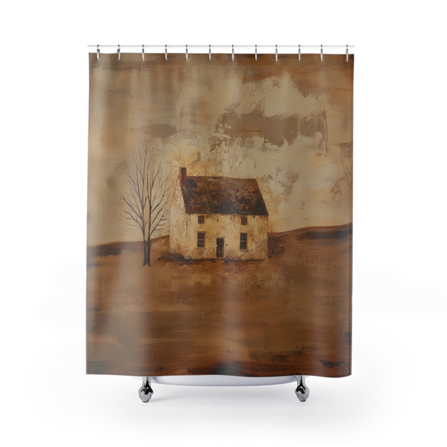 Rustic Farmhouse Shower Curtain - Cozy Home Decor for Bathroom