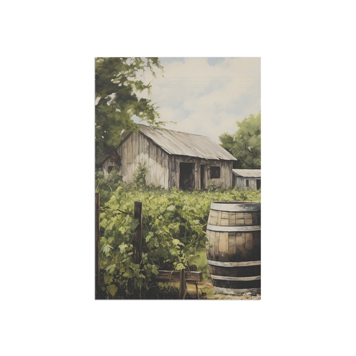 Old Farm Garden & House Banner